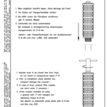 Montageanleitung für Filterdüsen mit klaren Anweisungen und Diagrammen zur Installation.